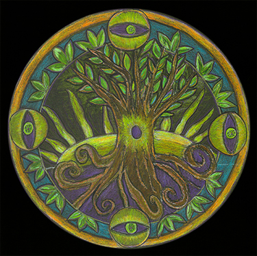 Tree Mandala by Janet London