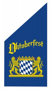 Oktoberfest Flag Design, Side 1, ©2012 Hannah West Design