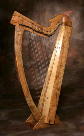 Custom Harp by Glenn Hill of Mountain Glen Harps