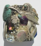 Mexican Silver Pegasus wristy cuff bracelet by fashion jewelry designer Wendy Gell