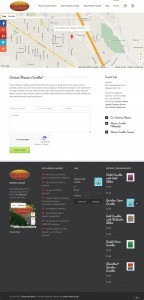 missioncandles.com : Mission Candles - Contact Page screenshot - Hannah West Design