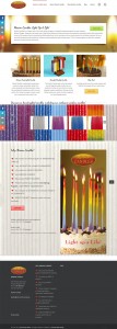 missioncandles.com : Mission Candles - Home Page screenshot - Hannah West Design