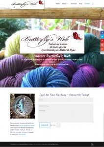butterflysweb.com Contact page