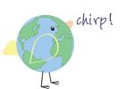 Chirp! logo, draft 3 'Earthbird', option 1